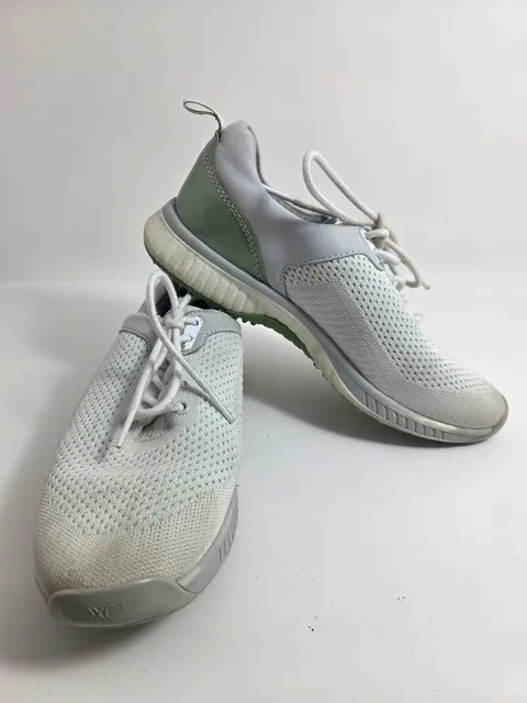 J&M Collection XC4 Sneaker White Grey Mesh Golf Shoes