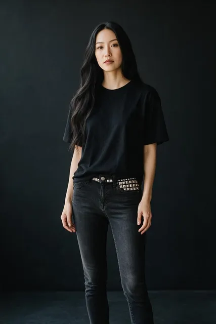 Textile Elizabeth and James Skinny Jeans Size 28 Black Studded