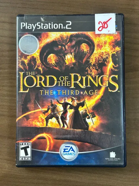 The Lord of the Rings The Third Age PS2 PlayStation 2 2004 Game w/ Manual