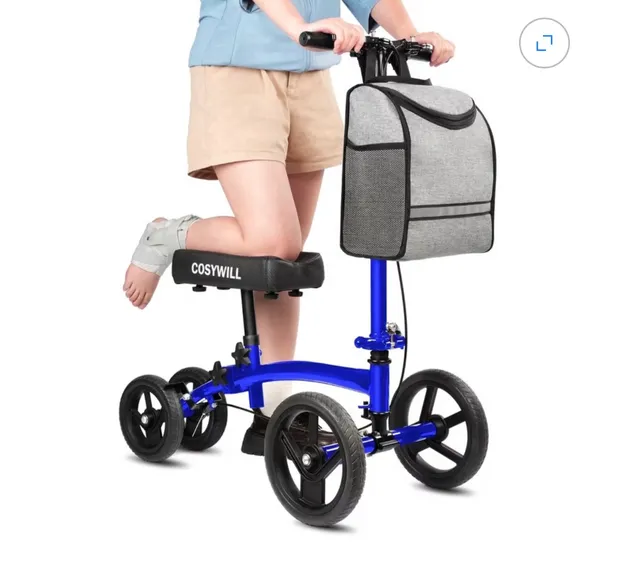 Cosywill Steerable Knee Walker Scooter Blue