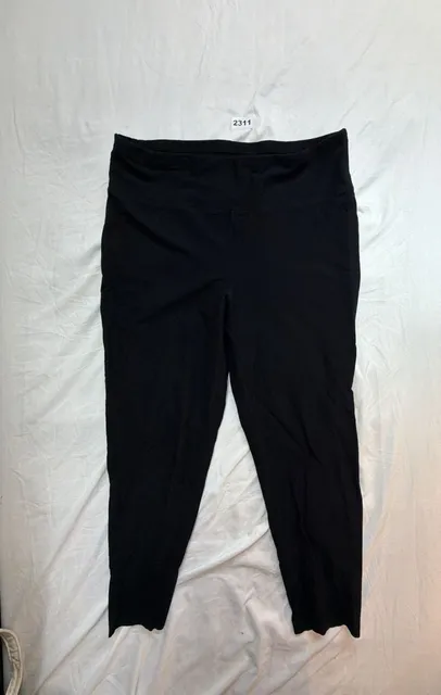 Eileen Fisher Leggings Size L Black Stretch Pants