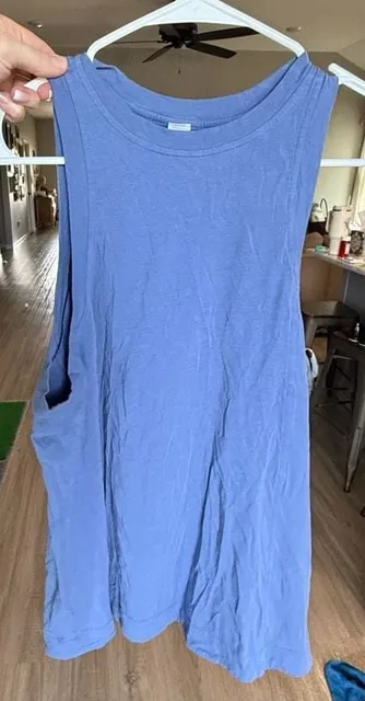 Free People Tank Top Size S Blue Sleeveless