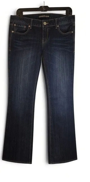 Express Stella Boot Jeans Size 8R Dark Wash Low Rise