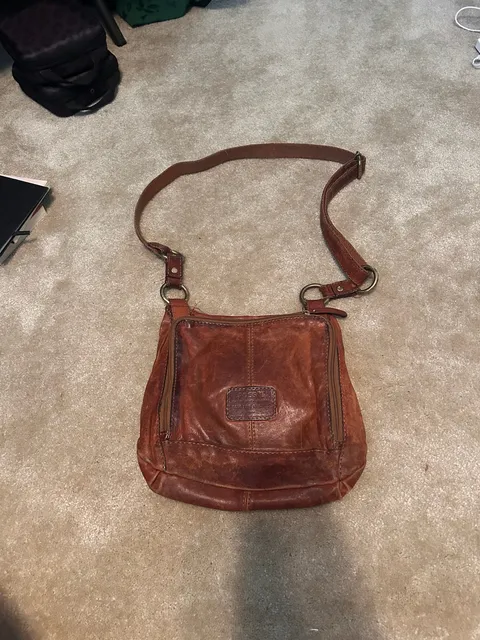 Fossil Leather Crossbody Bag