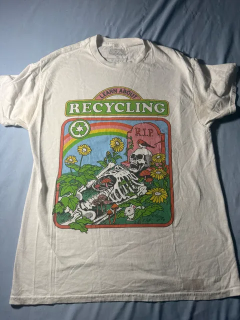 Steven Rhodes Learn About Recycling T-Shirt Size M