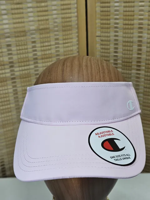 Champion Women's Pink Visor Hat Adjustable One Size Polyester