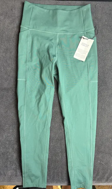 Girlfriend Collective Pocket Leggings Size S Green High Rise
