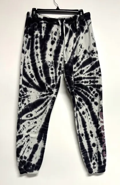 Dickies Tie Dye Sweatpants Black White Joggers Drawstring
