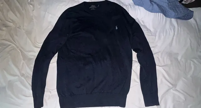 Polo Ralph Lauren Crewneck Sweater Black Cotton