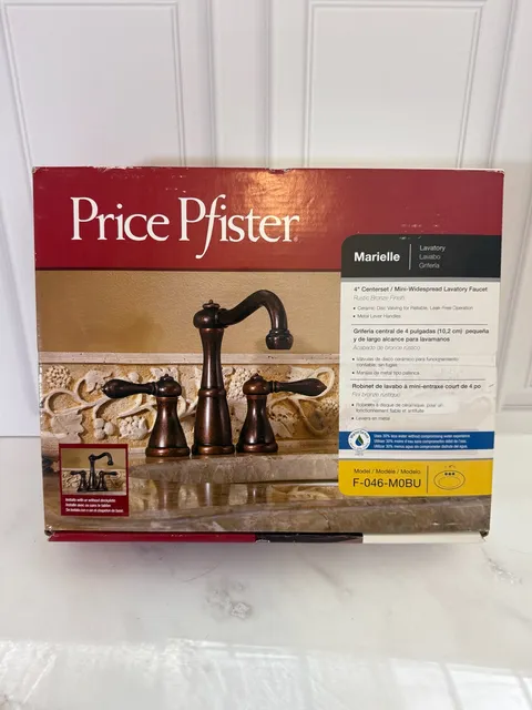 Pfister Marielle 8-inch Widespread Bathroom Faucet in Rustic Bronze Finish