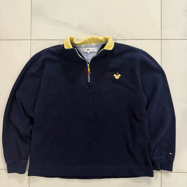 Tommy Hilfiger Golf 1/4 Zip Pullover Size L Navy