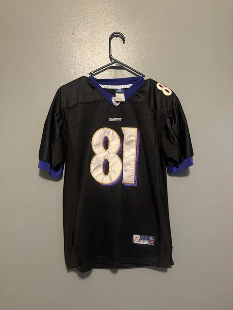 Reebok NFL Baltimore Ravens Boldin 81 XL-X-Large Jersey Black