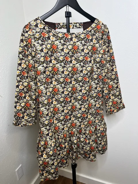 Free People Fall Floral Mini Dress