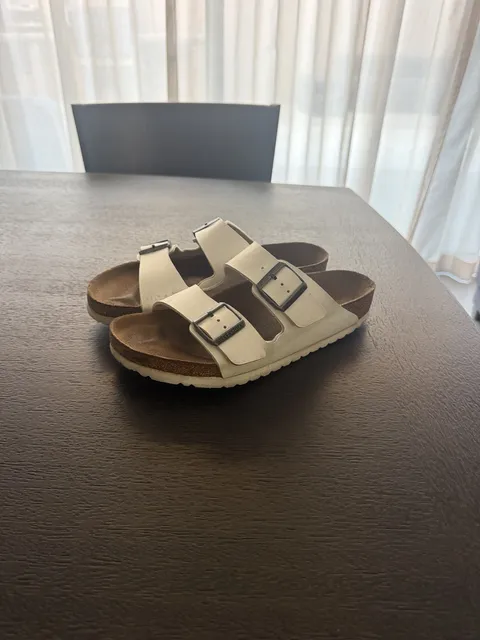 Birkenstock Arizona Sandals White Leather