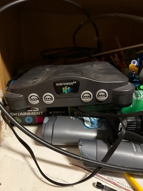 Nintendo 64 Video Game Console Charcoal Gray System