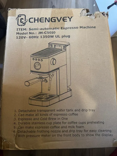 Chengvey JH-C5010 Semi-automatic Espresso Machine White