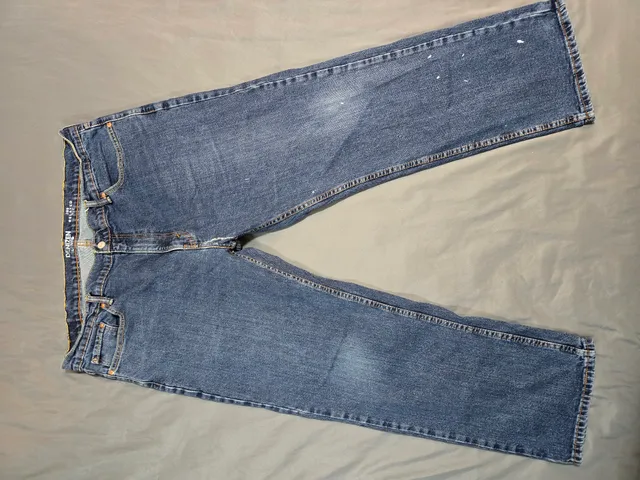 Denizen Levi's 285 Relaxed Fit Jeans 42x30 Blue Straight Leg