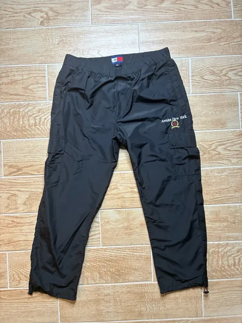 Awake NY x Tommy Hilfiger Crest Track Pants Size L Black