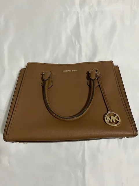 Michael Kors Authentic Brown Satchel with MK Logo Used