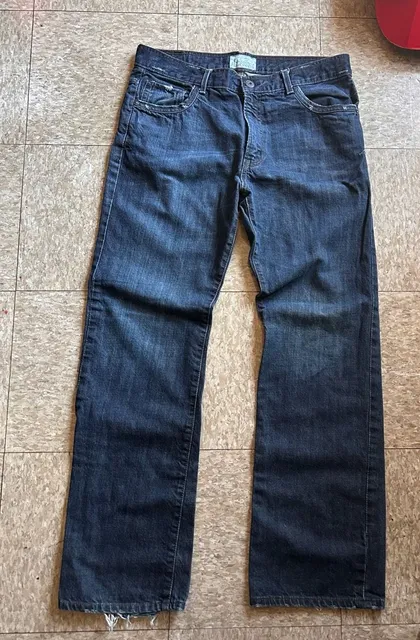 Aeropostale Relaxed Straight Jeans 36x34 Blue Denim