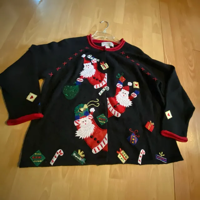 Tiara International Christmas Sweater Size M