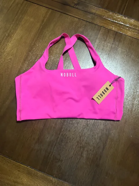 Nobull LL Bra Size L Fuchsia Red New With Tags
