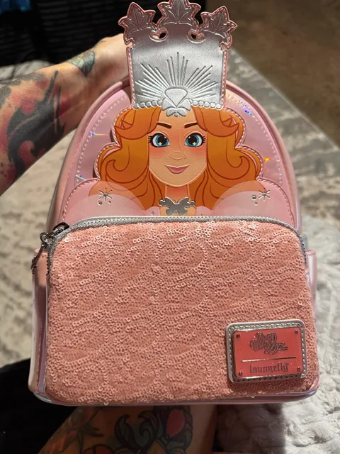 Loungefly Wizard of Oz Glinda Sequin Mini Backpack