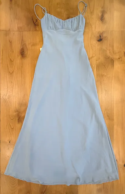 Saints & Secrets Dress Light Blue Midi Size XS