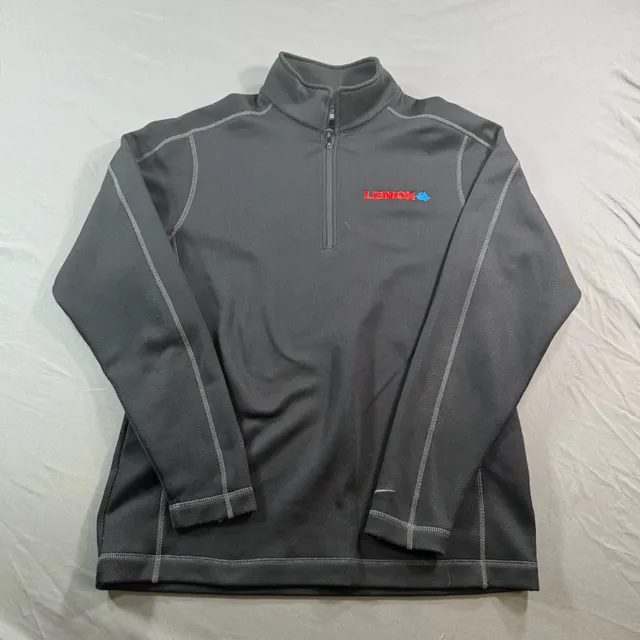 Nike Golf Therma-Fit Quarter Zip Pullover Mens Medium Black Lenox Logo