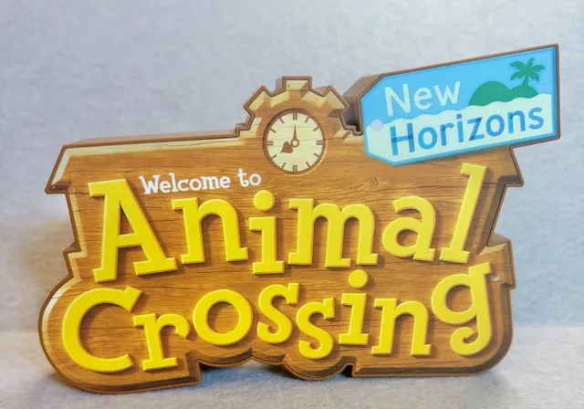 Animal Crossing New Horizons Paladone Logo Light Nintendo USB Wall Decor