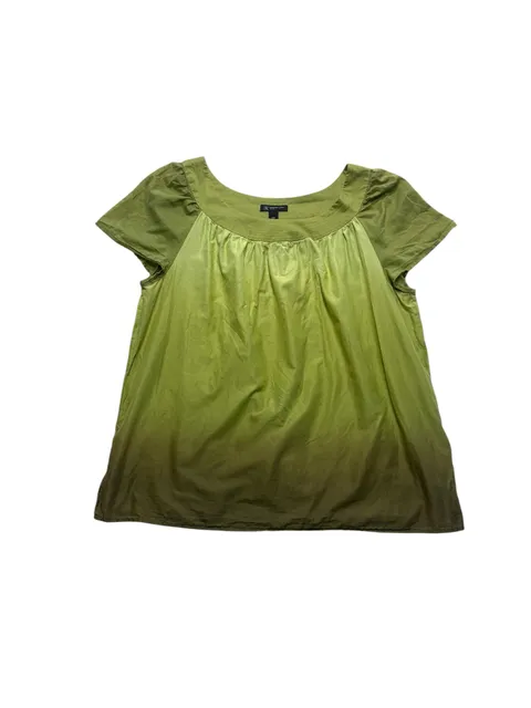 Inc International Concepts Blouse 16W Green Ombre