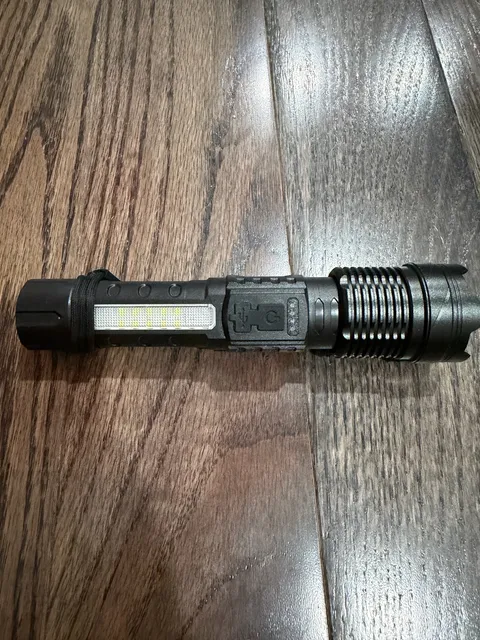 USB Rechargeable LED Tactical Flashlight with Side Light