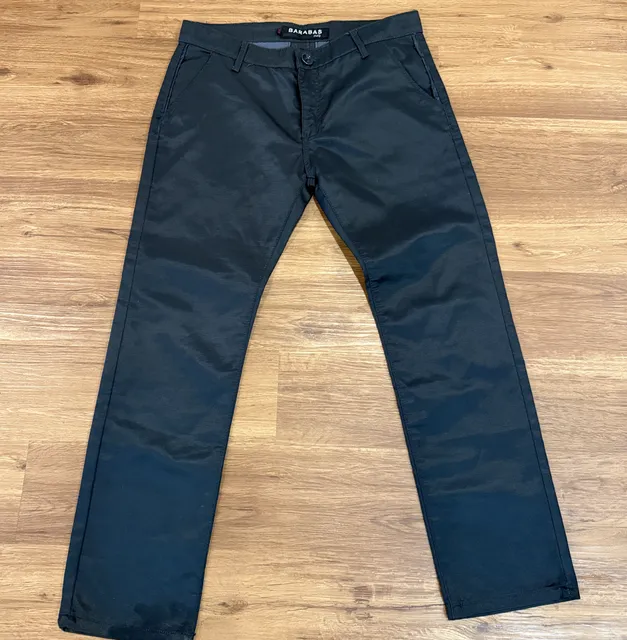BARABAS Italy Pants 34x30 Black Slim Fit