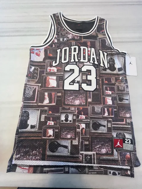 Nike Jordan 23 Basketball Jersey Photo Collage New With Tags youth large 12to13