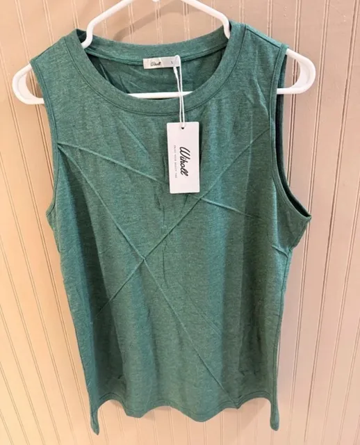 WIHOLL Women's Sleeveless Summer Crewneck Loose Fit UK