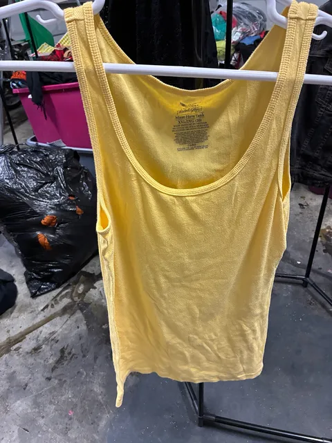Faded Glory Must-Have Tank Size XXL Yellow