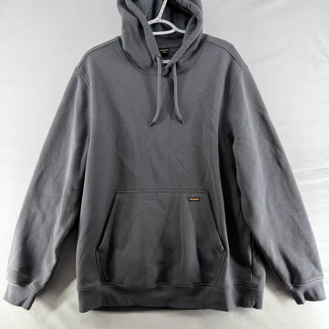 1663 Brahma Work Wear Hoodie Size XL Gray Pullover