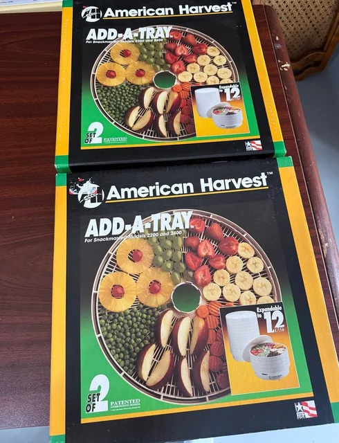 lot of 2 American Harvest Add-A-Tray For Dehydrator 2200&2400