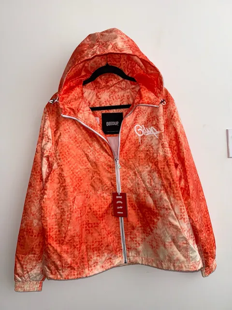 Geedup Orange Windbreaker Jacket