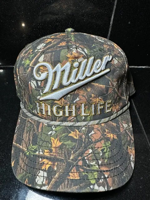 Miller High Life Real Tree Camo Beer Snapback