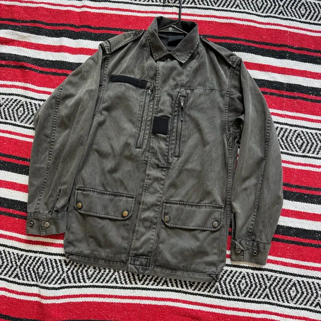 Faded Vintage Military-Style Field Jacket - Sz M