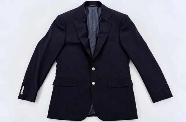 Ralph Lauren Black Label Anthony Black Wool Blazer 38S Silver Buttons RLBL