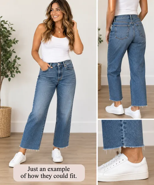 Abercrombie & Fitch The 90s Relaxed Jeans 28 6S Blue Denim Raw Hem