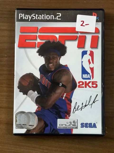 ESPN NBA 2K5 PS2 PlayStation 2 2004 Basketball Game CIB w/ Manual & Case