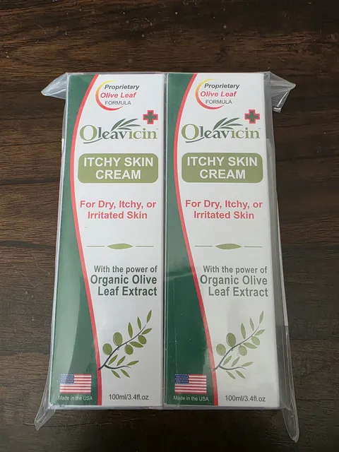 Brand New Oleavicin Itchy Skin Cream 3.4 fl oz 2-Pack