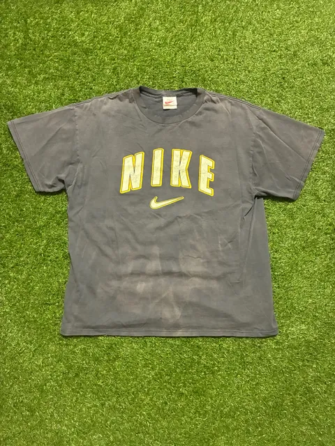 Nike Vintage T-Shirt Size L Gray Arch Logo