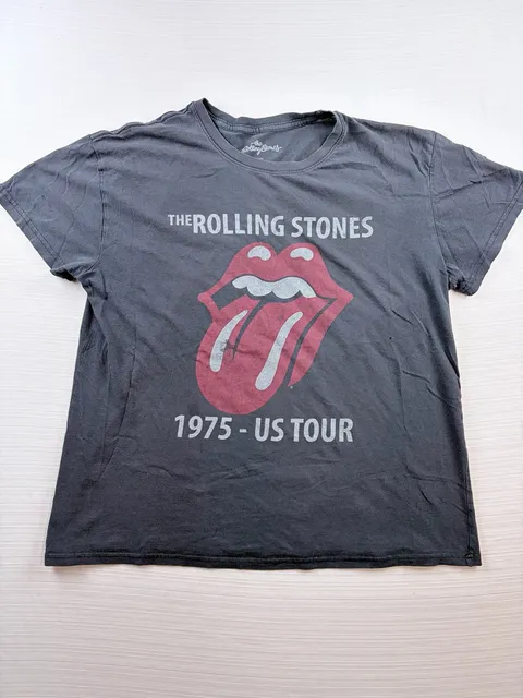 VTG The Rolling Stones 1975 US Tour Graphic T-Shirt Size XXL