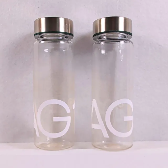 NEW AG1 Athletic Greens Shaker Bottle Set of 2 Tritan Stainless Steel Lid