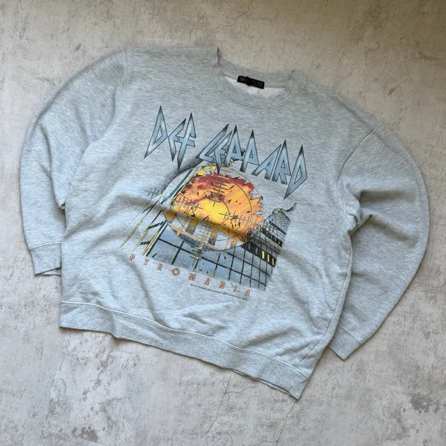 Def Leppard Pyromania Sweatshirt Grey