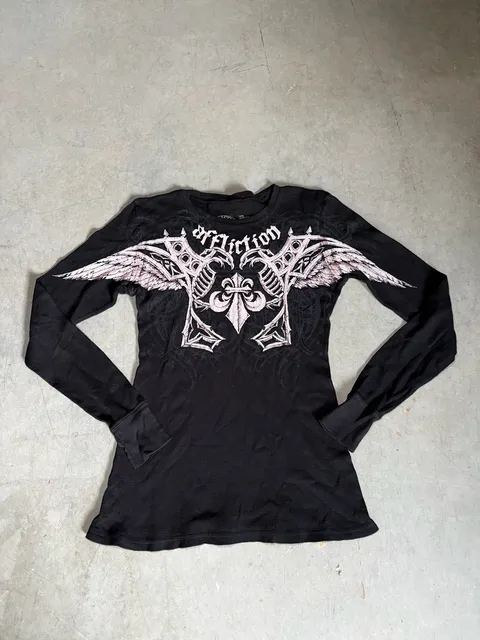Y2K Affliction Agulias Thermal Long Sleeve Tee